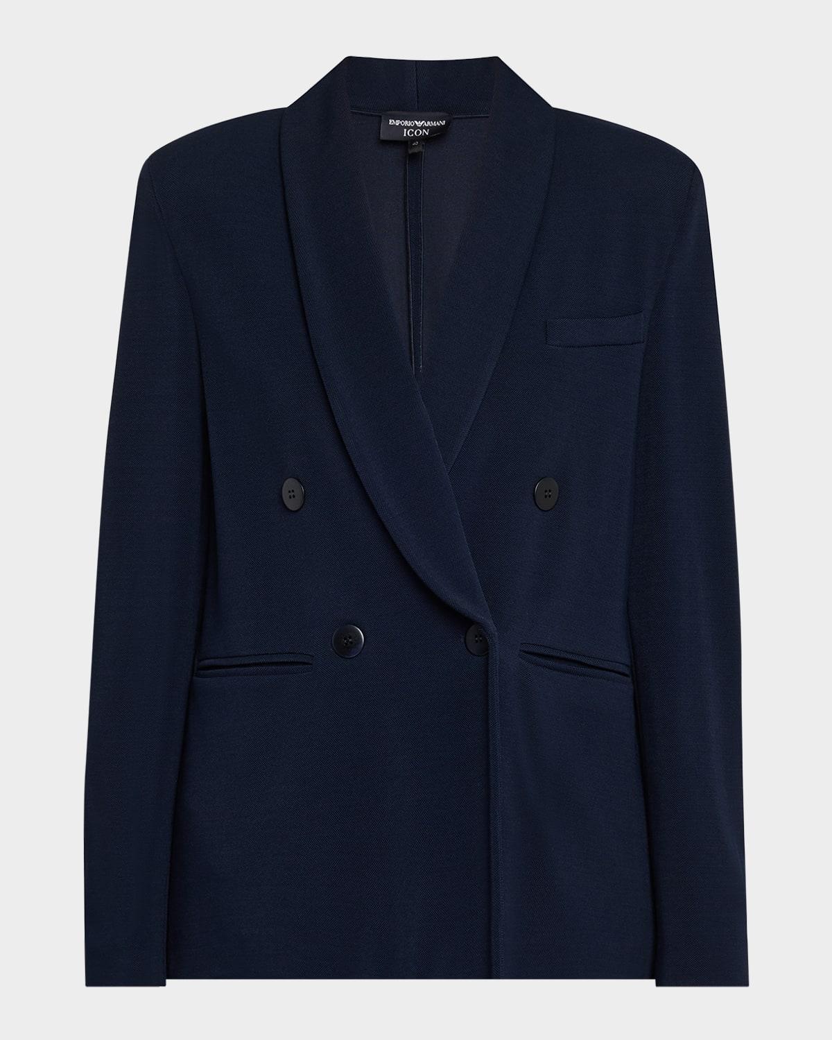 relaxed double-breasted blazer