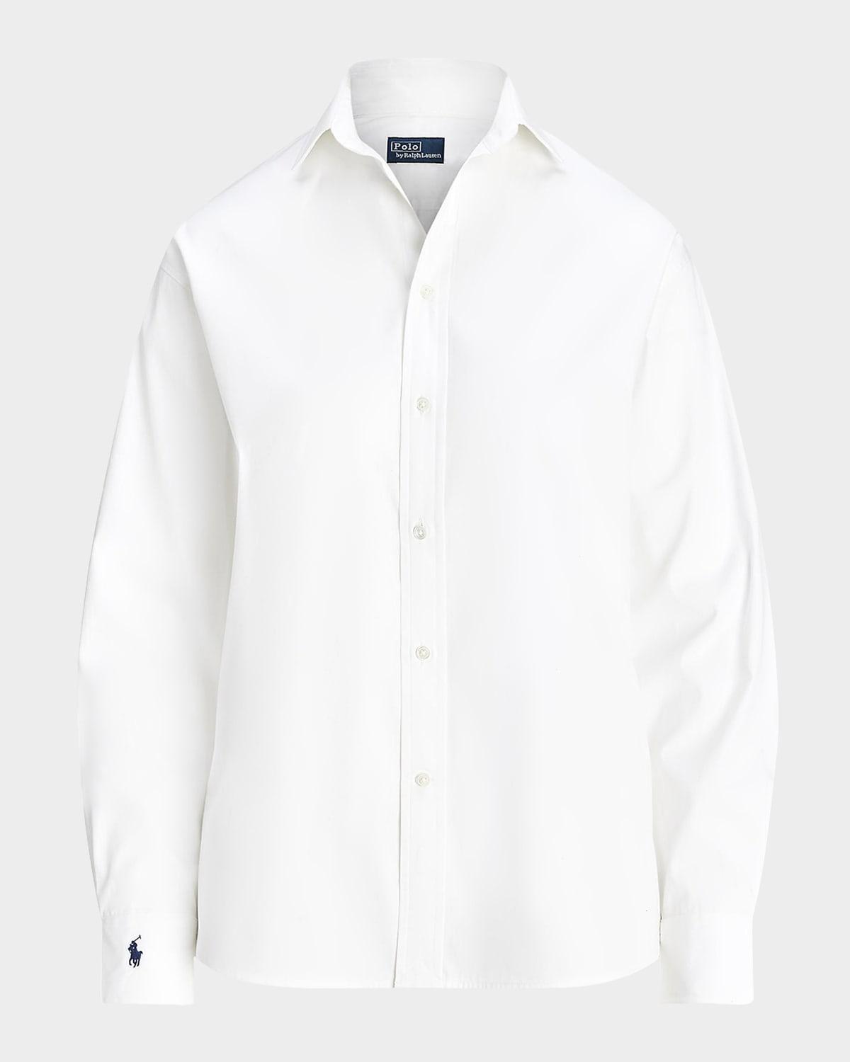 relaxed-fit cotton shirt