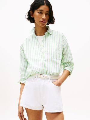 relaxed fit stripe shirt