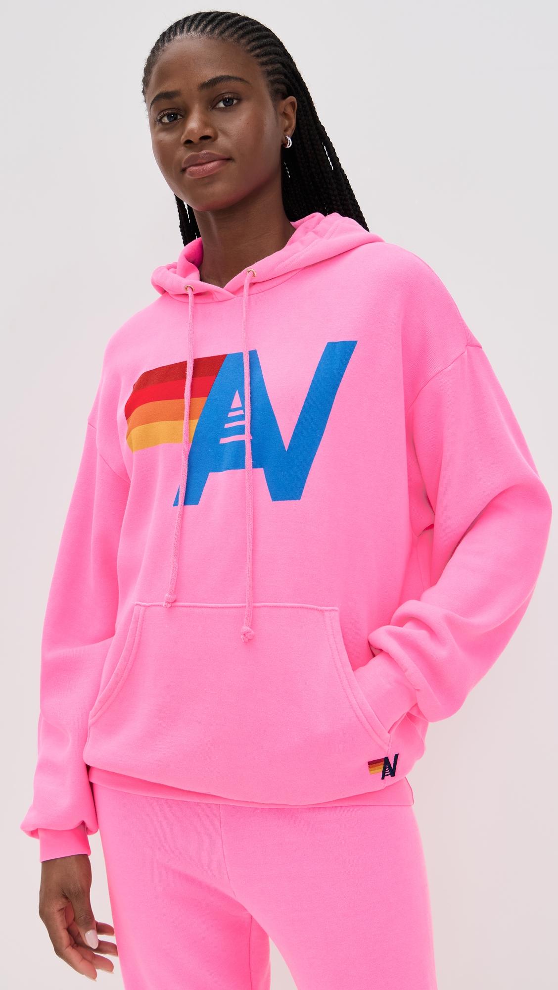 relaxed logo pullover hoodie