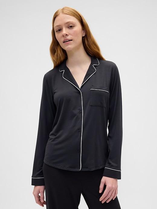 relaxed modal pj shirt