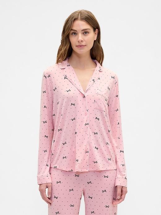 relaxed modal pj shirt