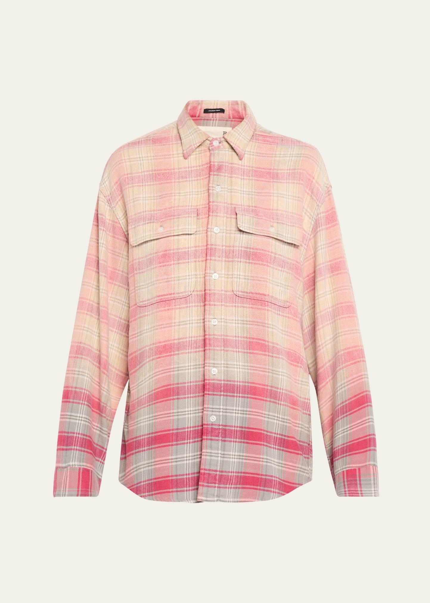 relaxed plaid work shirt