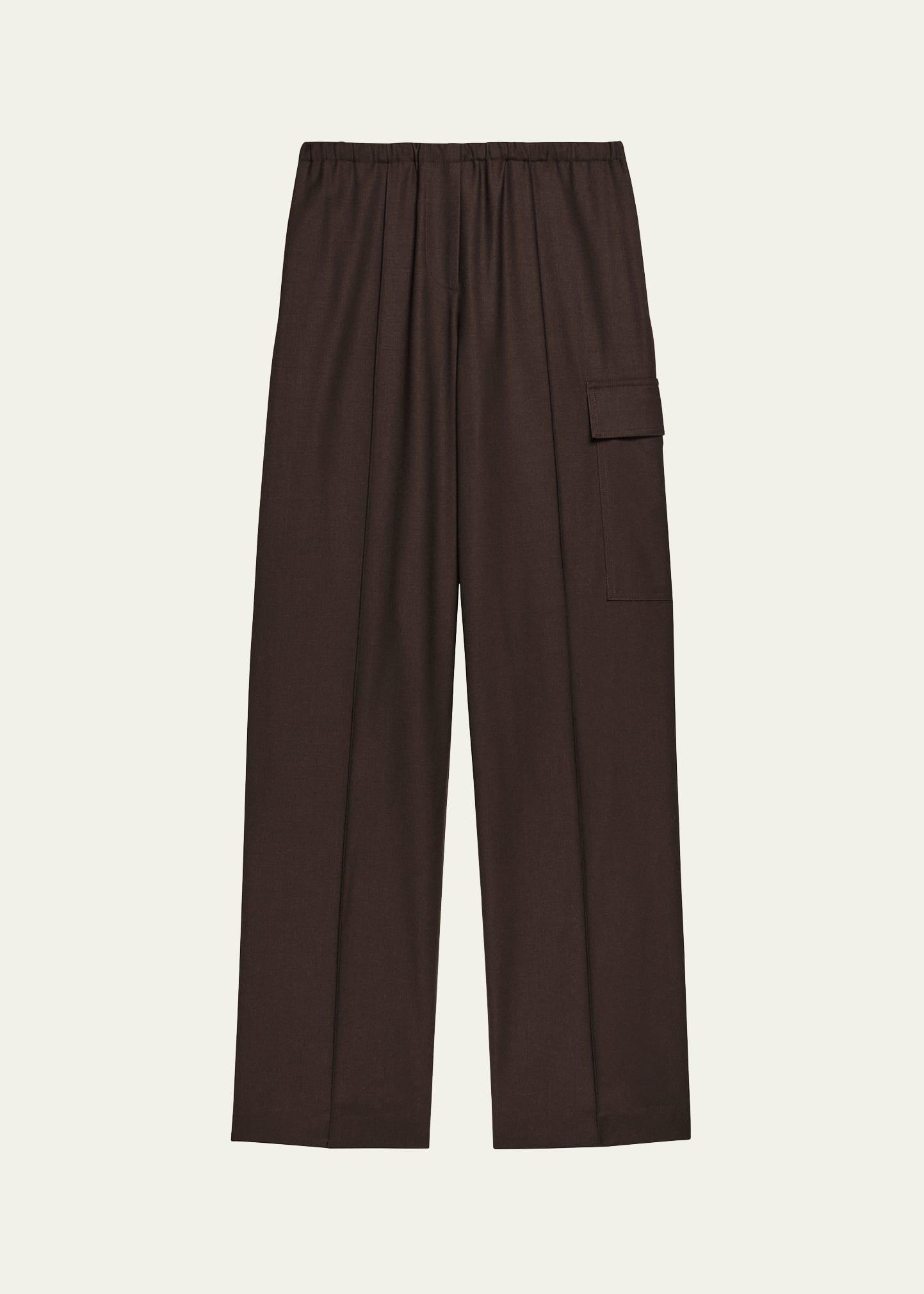 relaxed pull-on cargo trousers