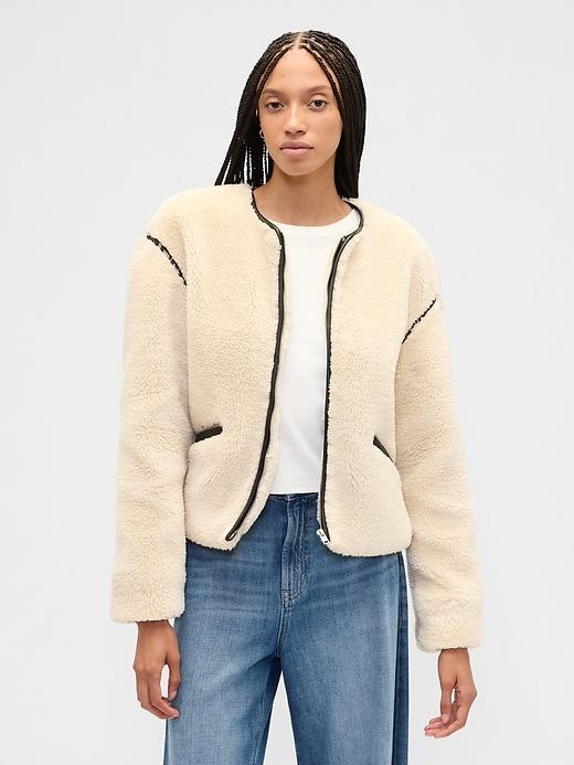 relaxed sherpa jacket