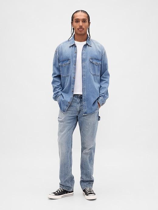 relaxed straight jeans