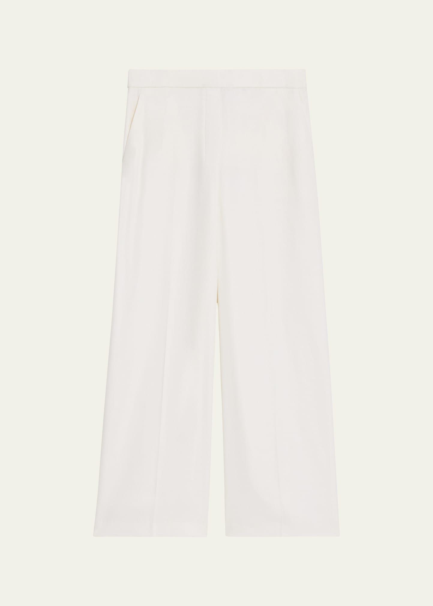 relaxed straight-leg pull-on pants