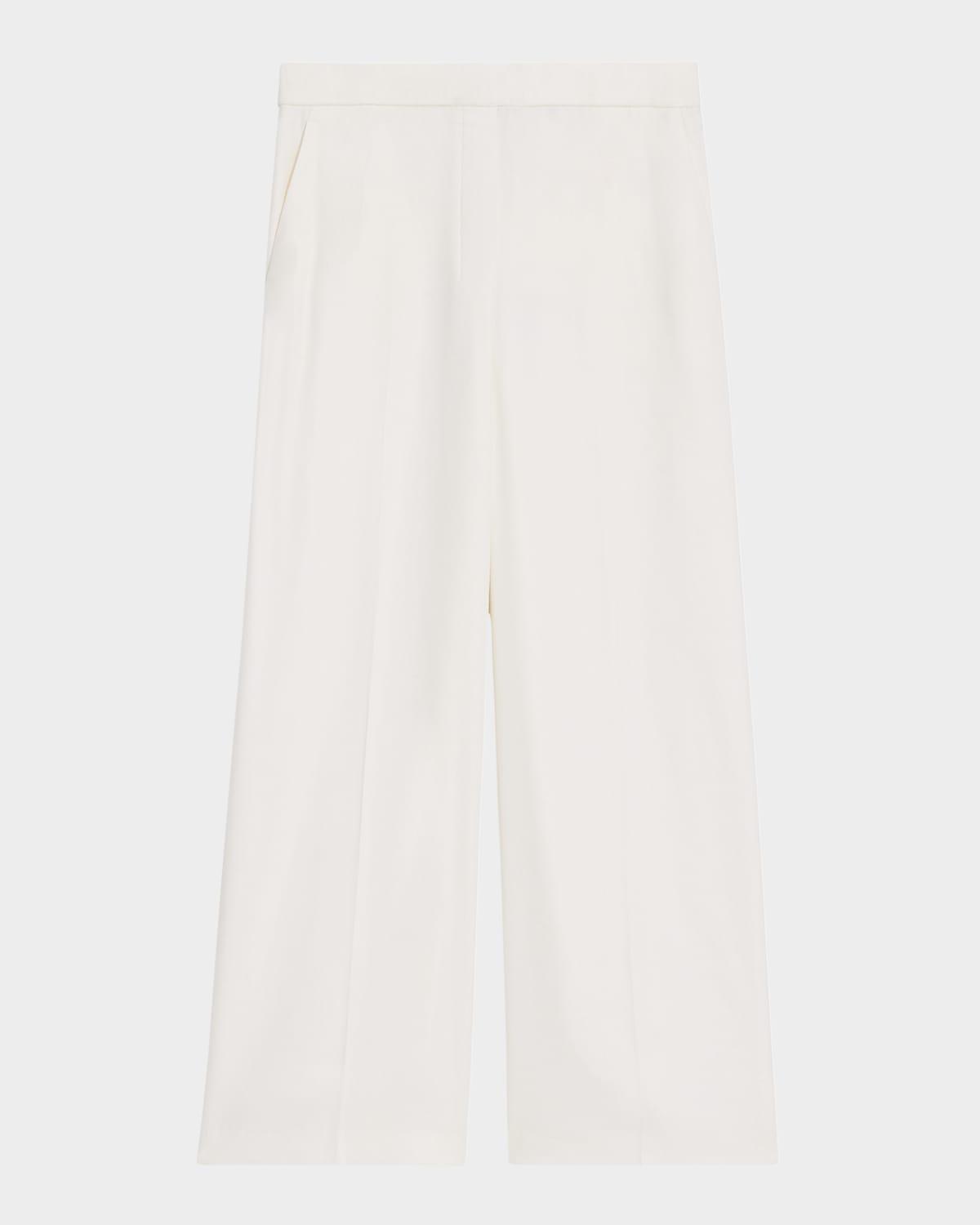 relaxed straight-leg pull-on pants