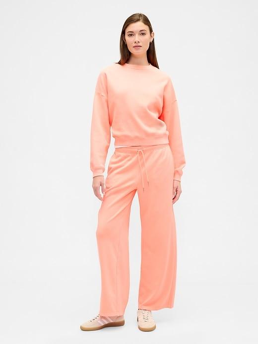 relaxed straight-leg sweatpants