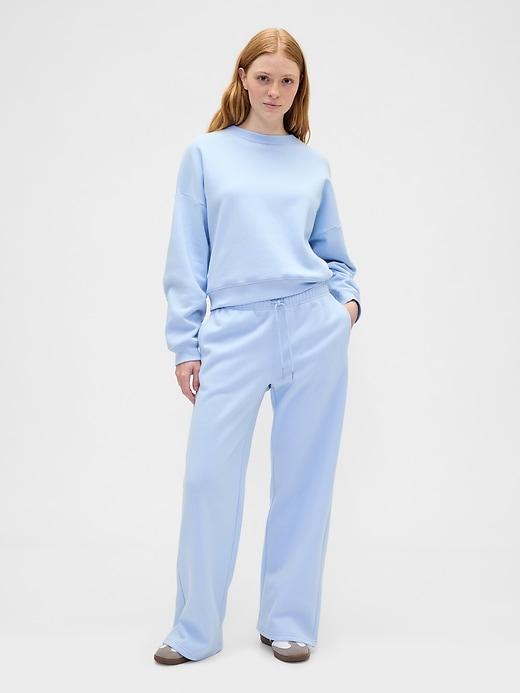 relaxed straight-leg sweatpants