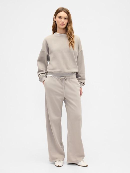 relaxed straight-leg sweatpants