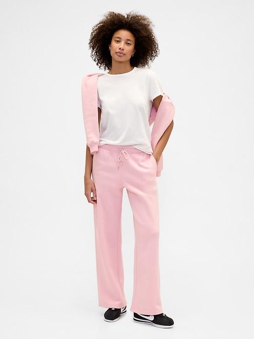 relaxed straight-leg sweatpants