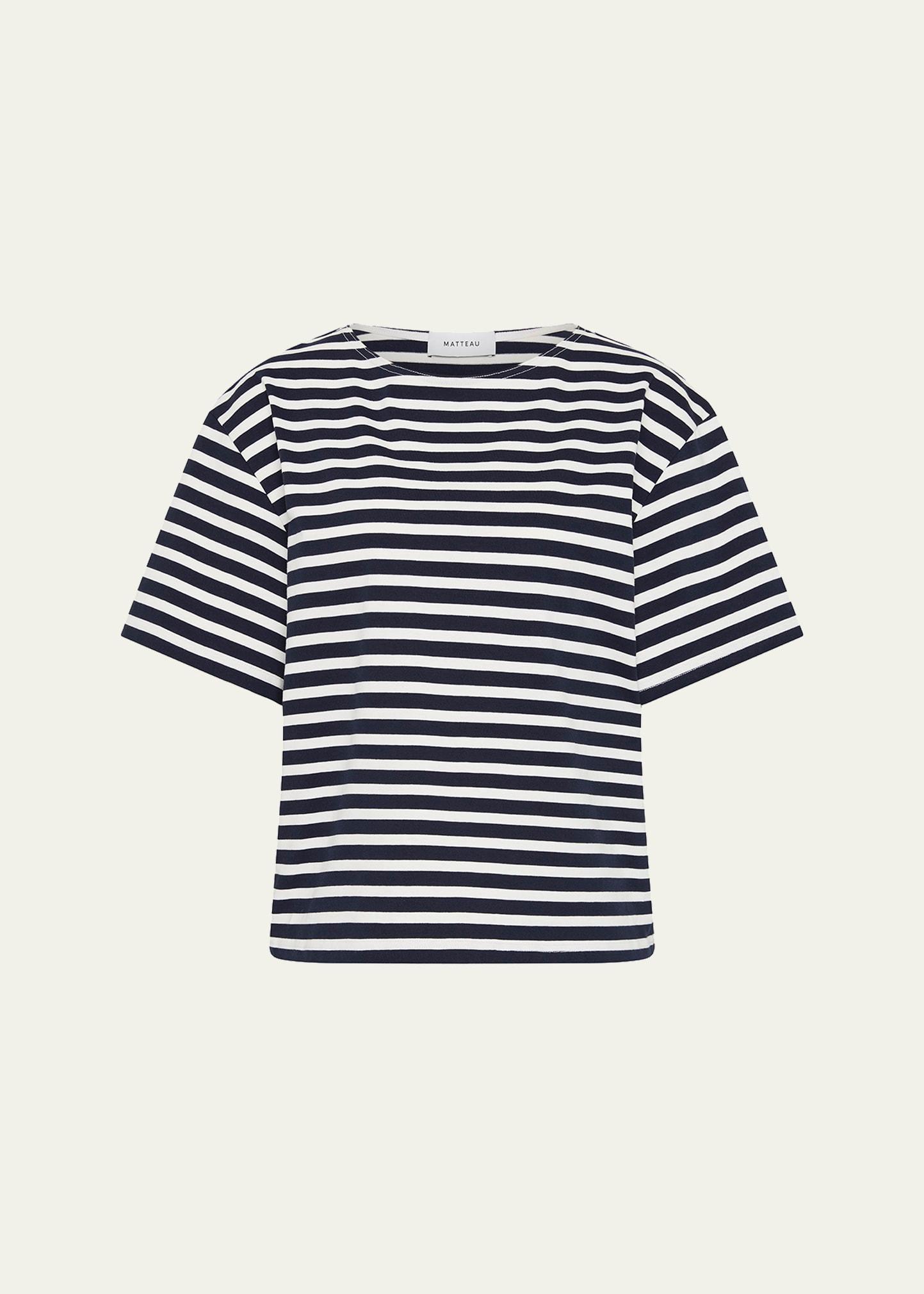 relaxed striped tee