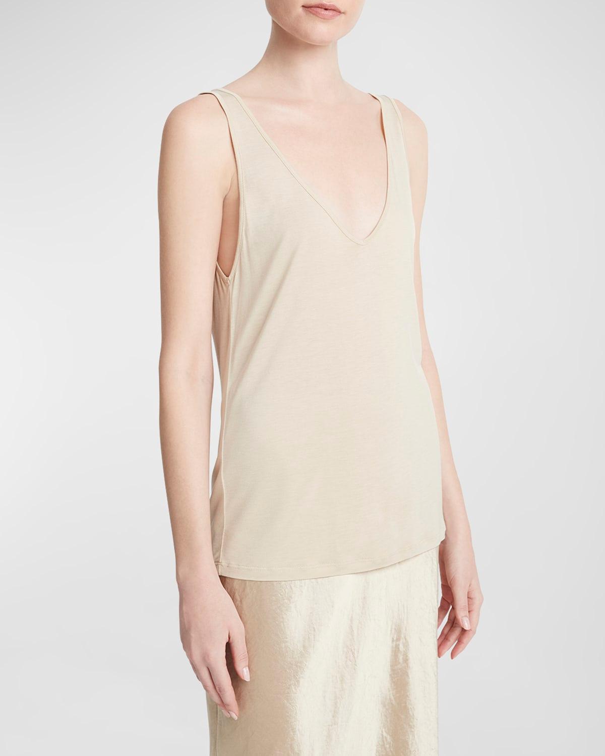 relaxed v-neck tank top
