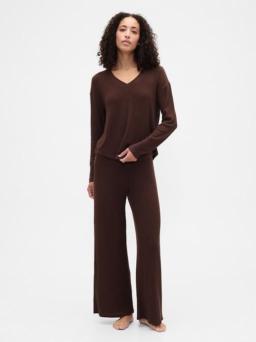relaxed wide-leg pj pants