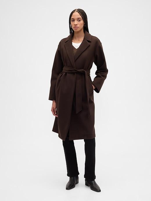 relaxed wrap coat