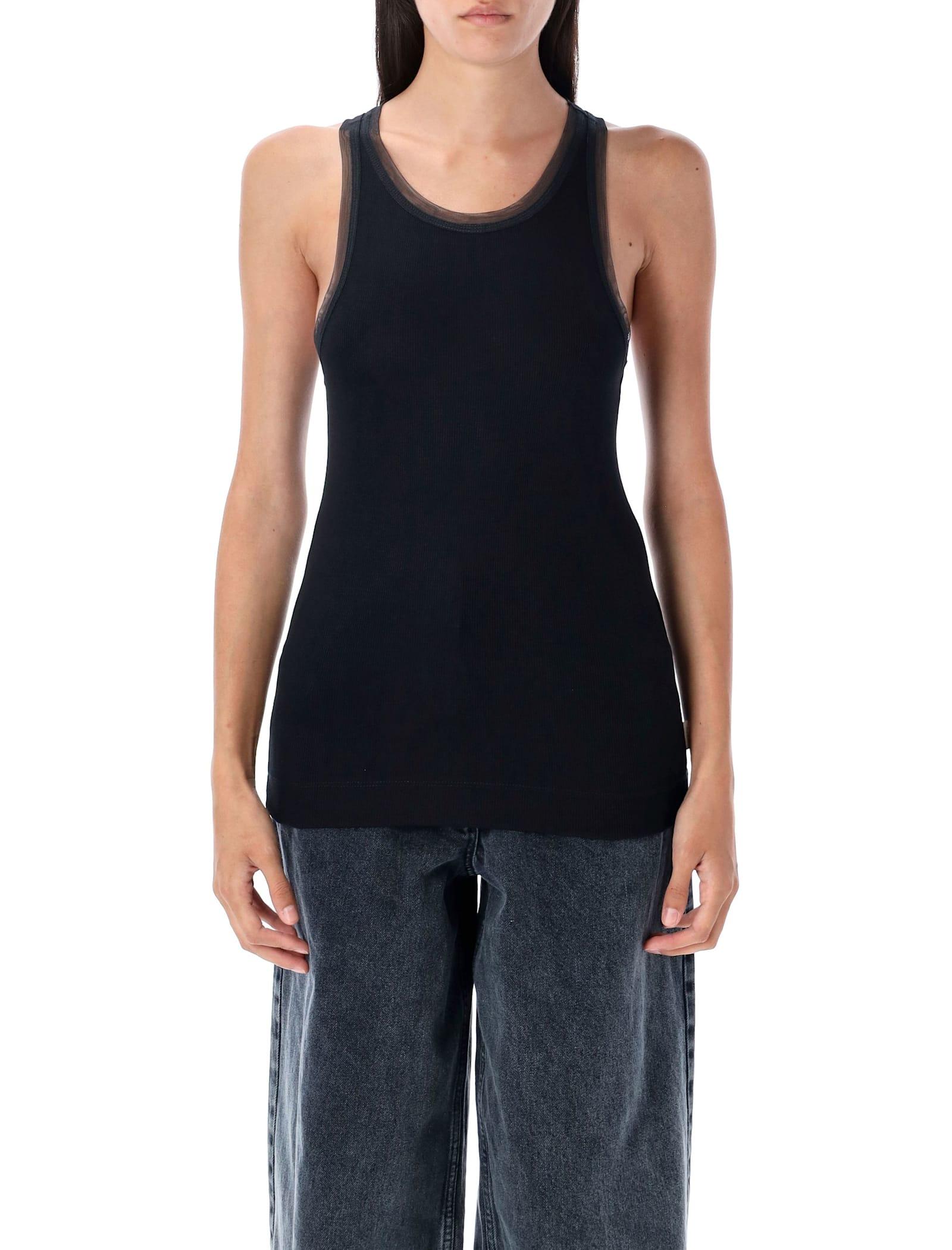 remain birger christensen ribbed jersey tank top