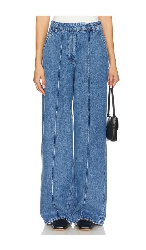 remain cocoon denim jeans in blue.