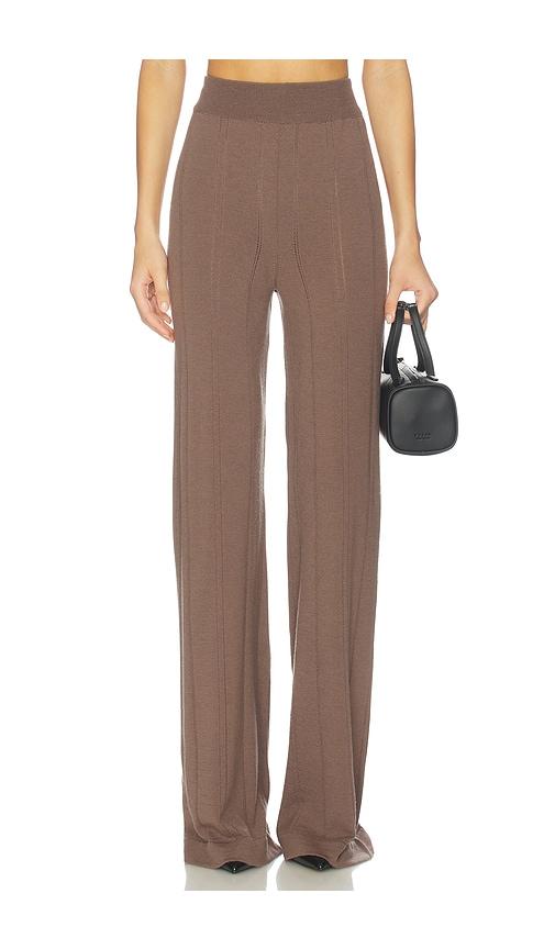 remain light knit pant in brown.