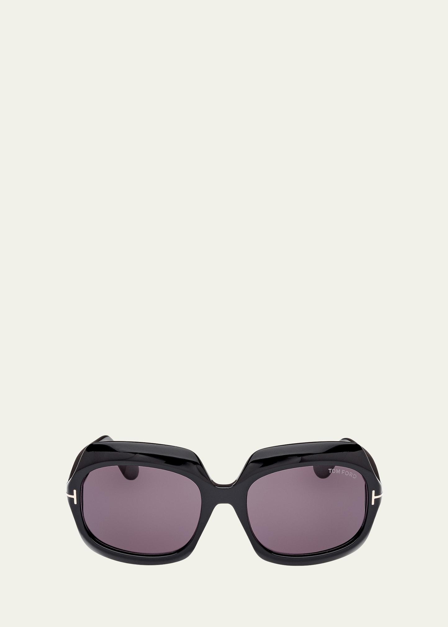 ren acetate round sunglasses