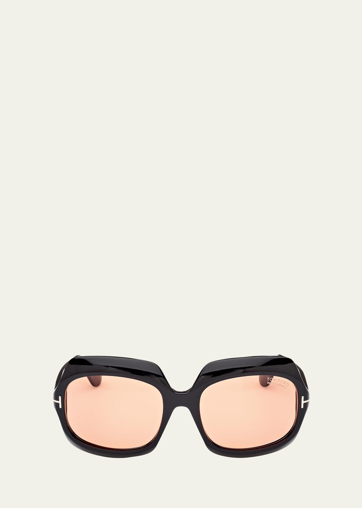 ren acetate square sunglasses