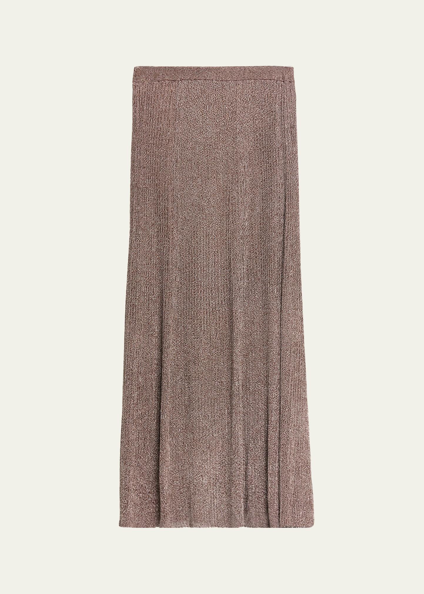 renae metallic knit maxi skirt