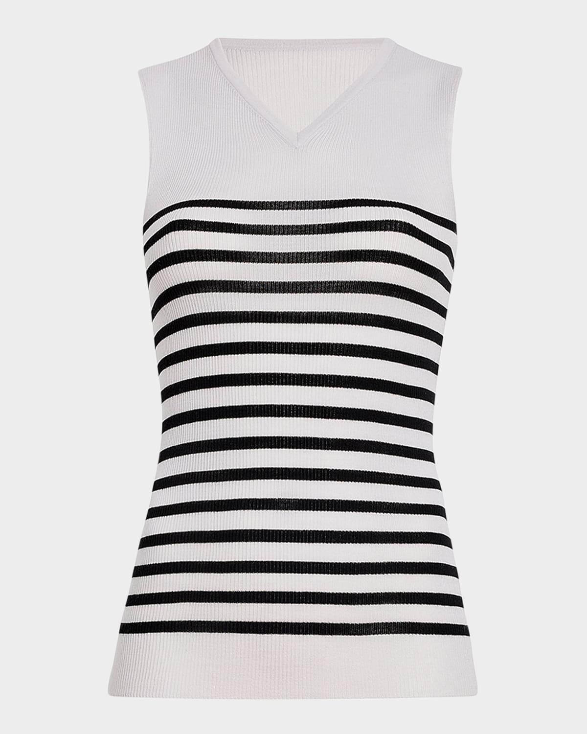 renato v-neck striped tank top