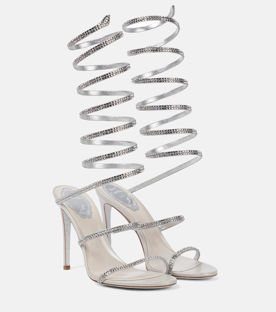 rene caovilla supercleo embellished leather sandals