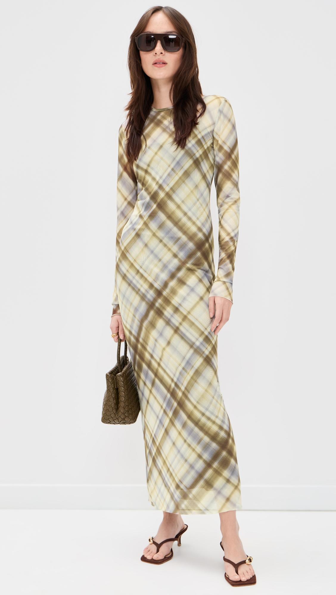 rene mesh knit dress