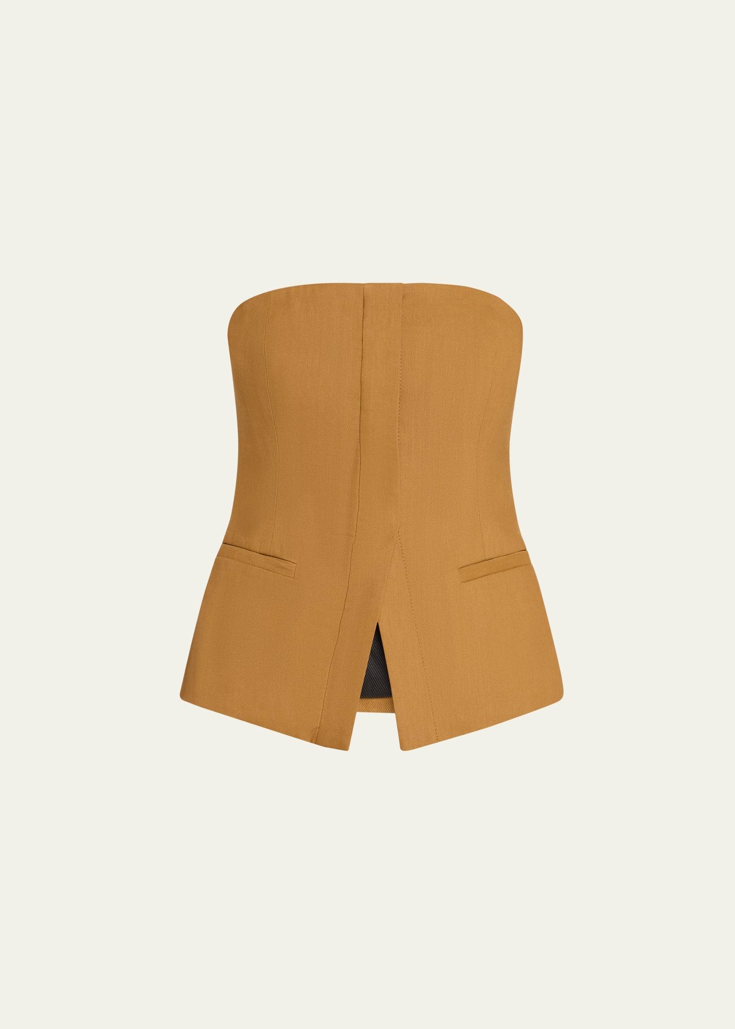 renee fitted strapless top