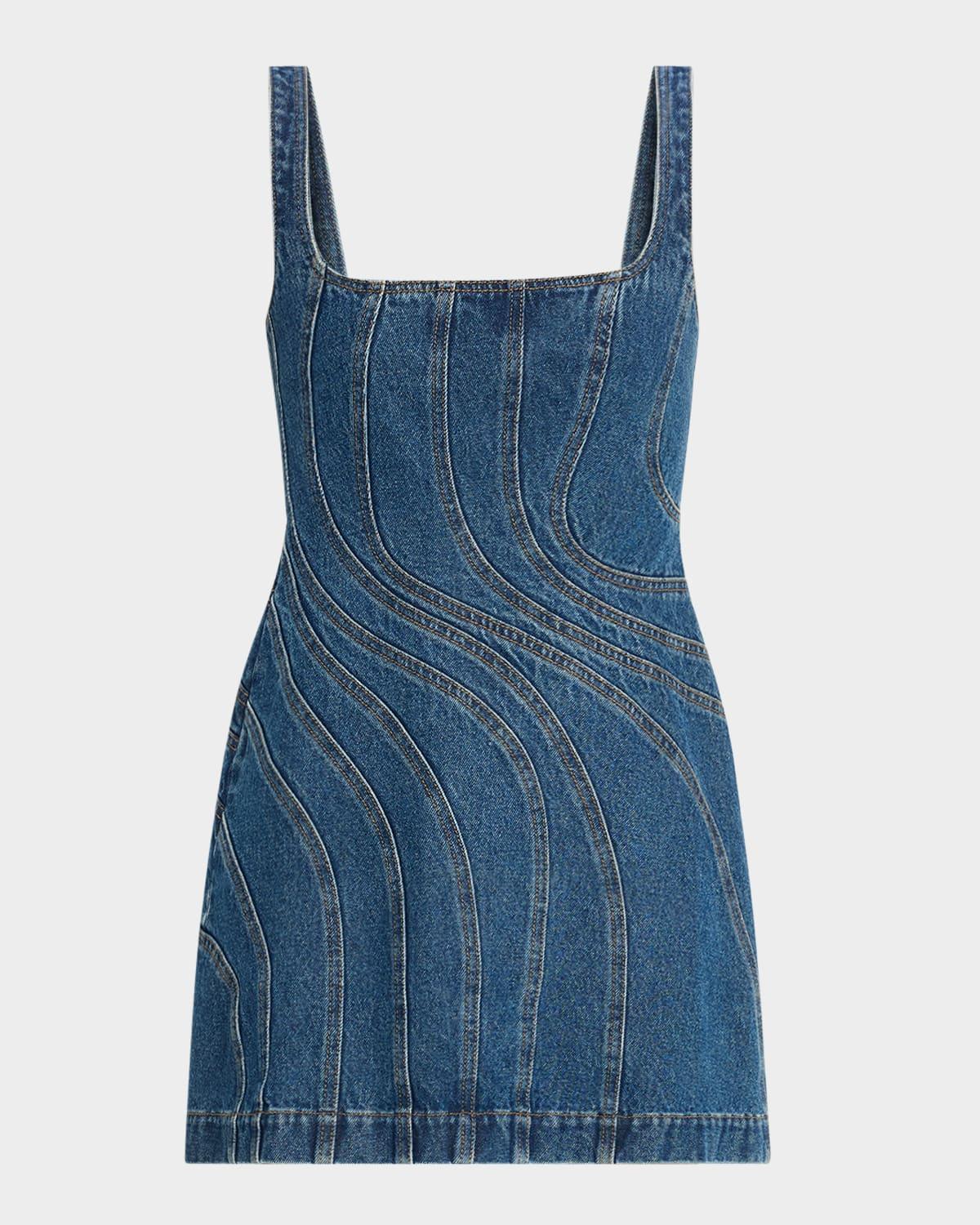 renhold denim mini dress