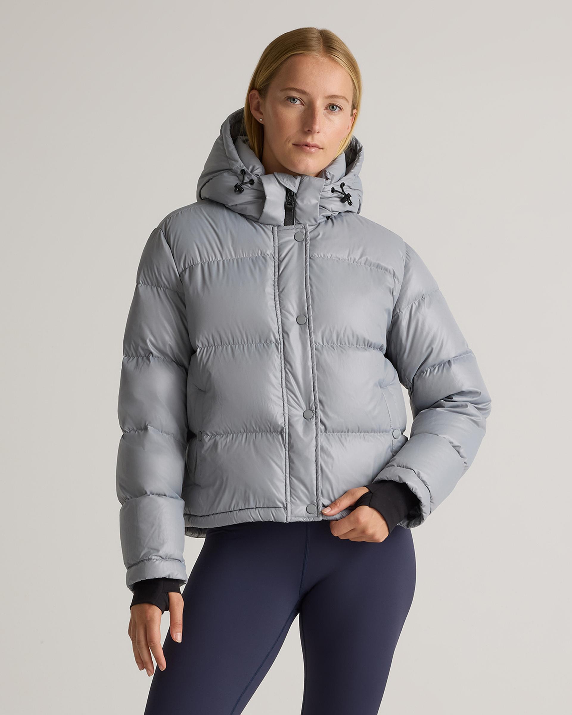 responsible down cropped puffer jacket