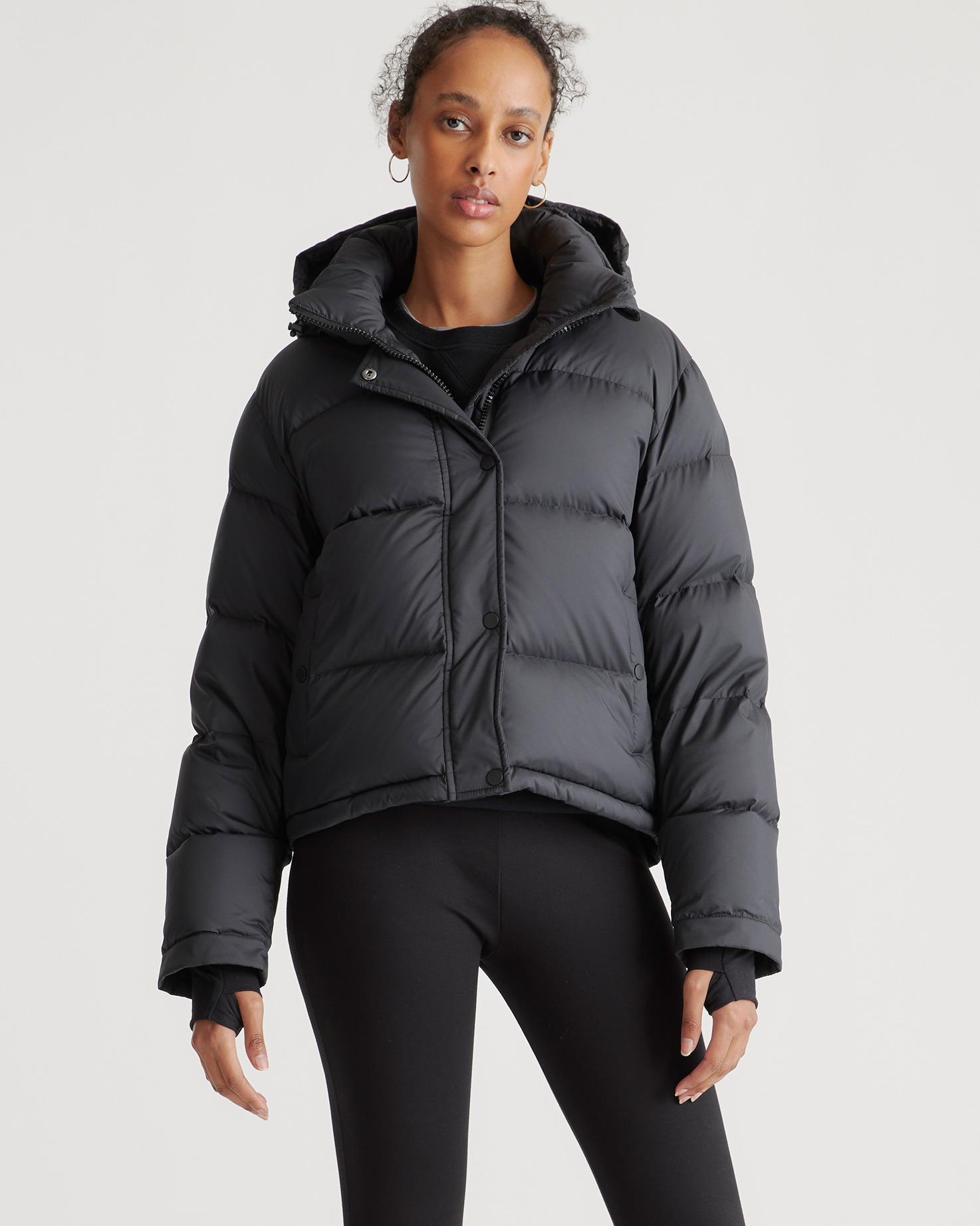 responsible down cropped puffer jacket