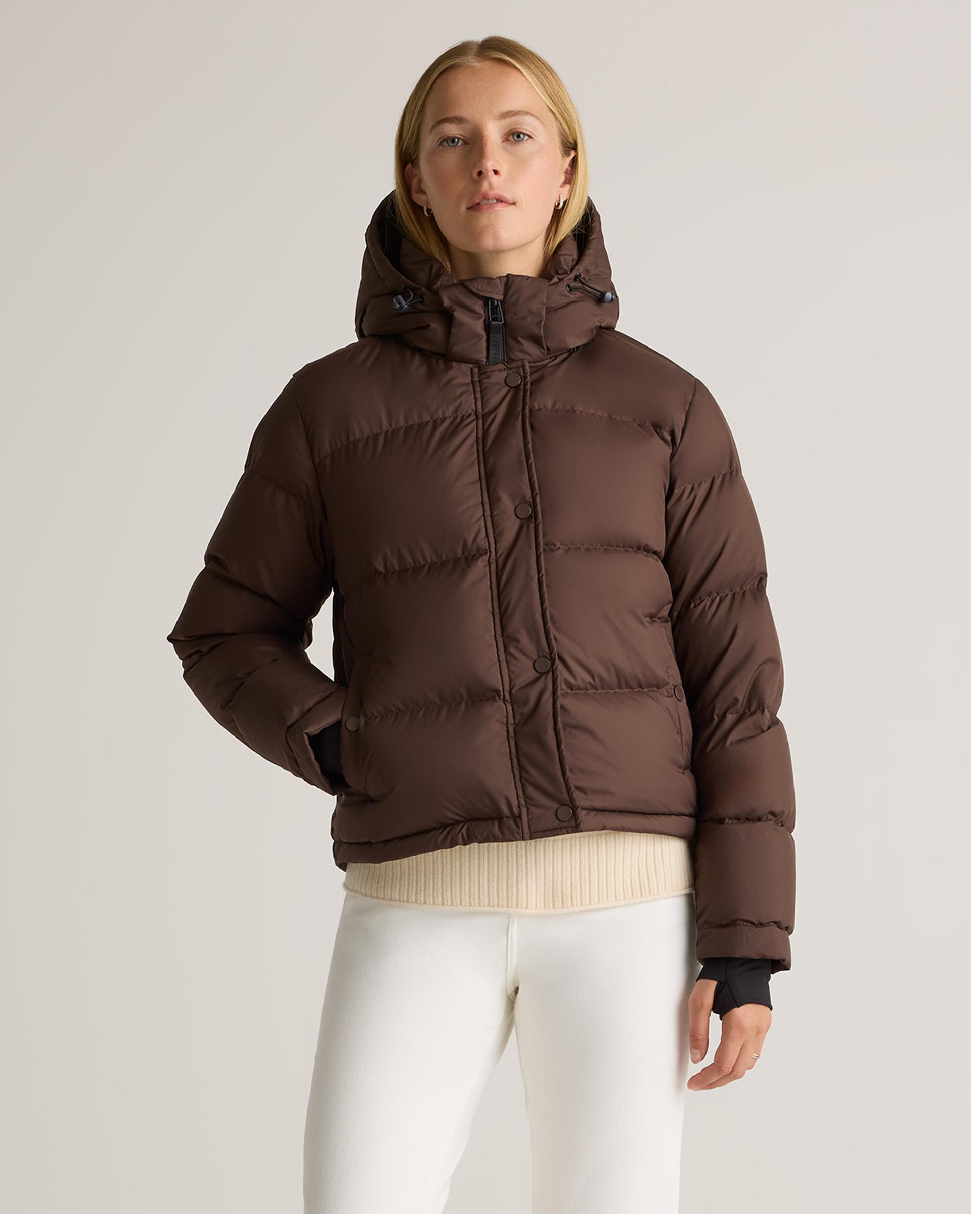 responsible down cropped puffer jacket