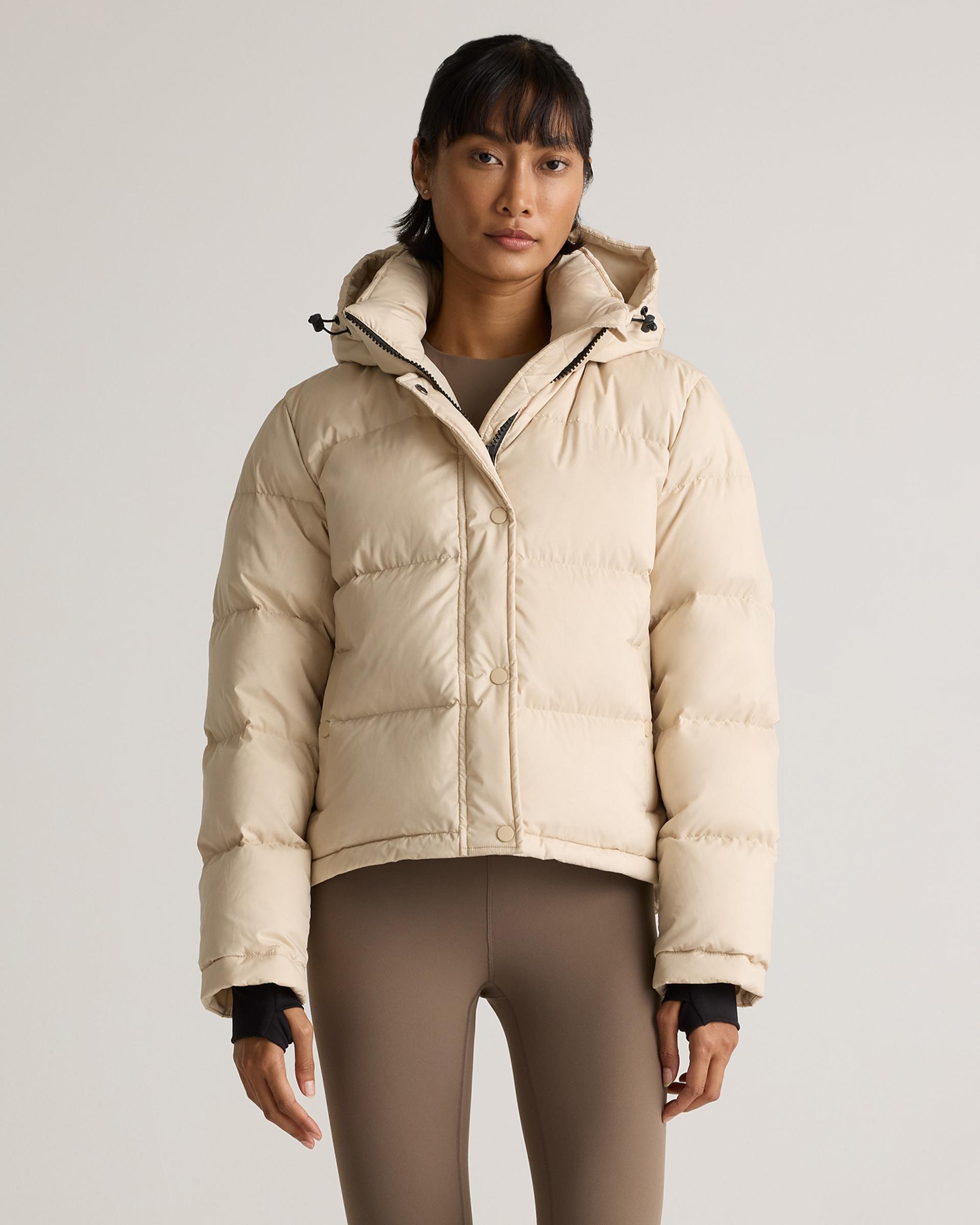 responsible down cropped puffer jacket
