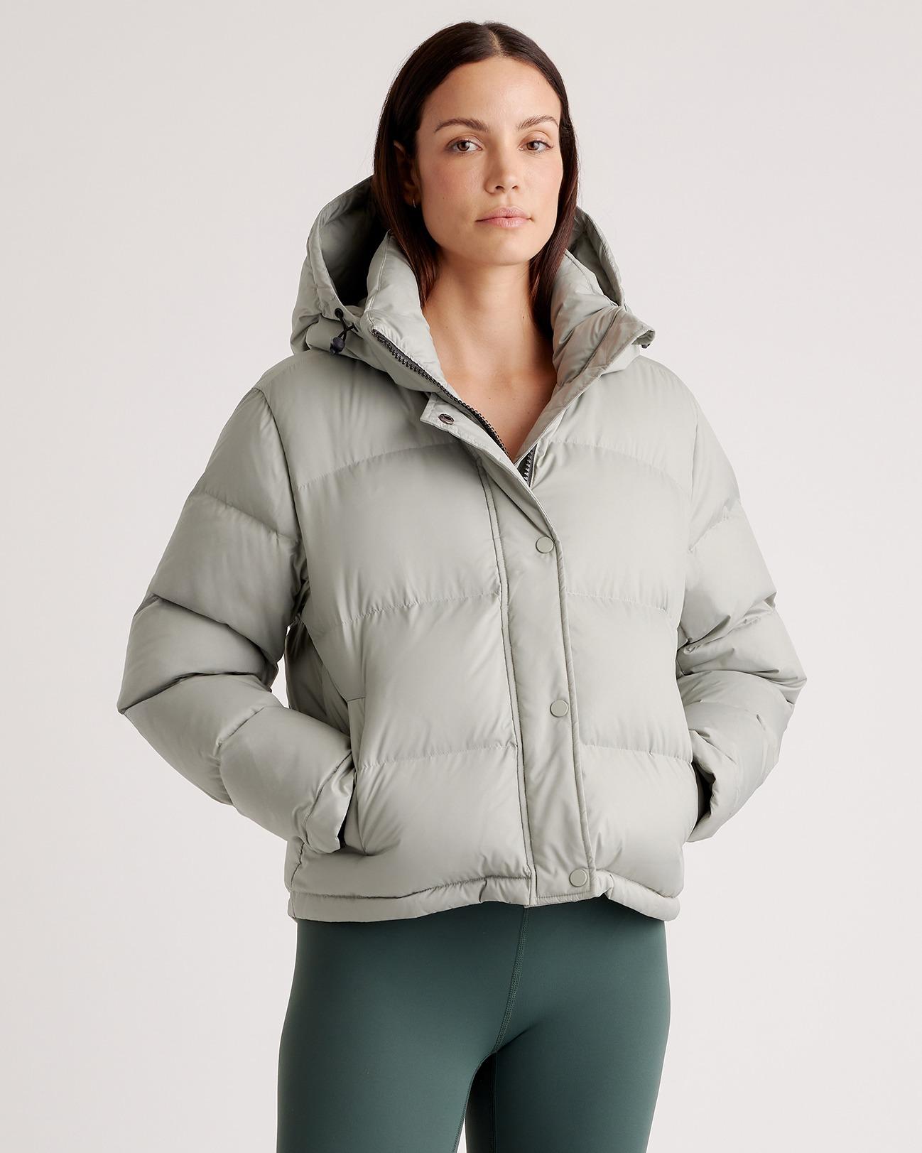 responsible down cropped puffer jacket