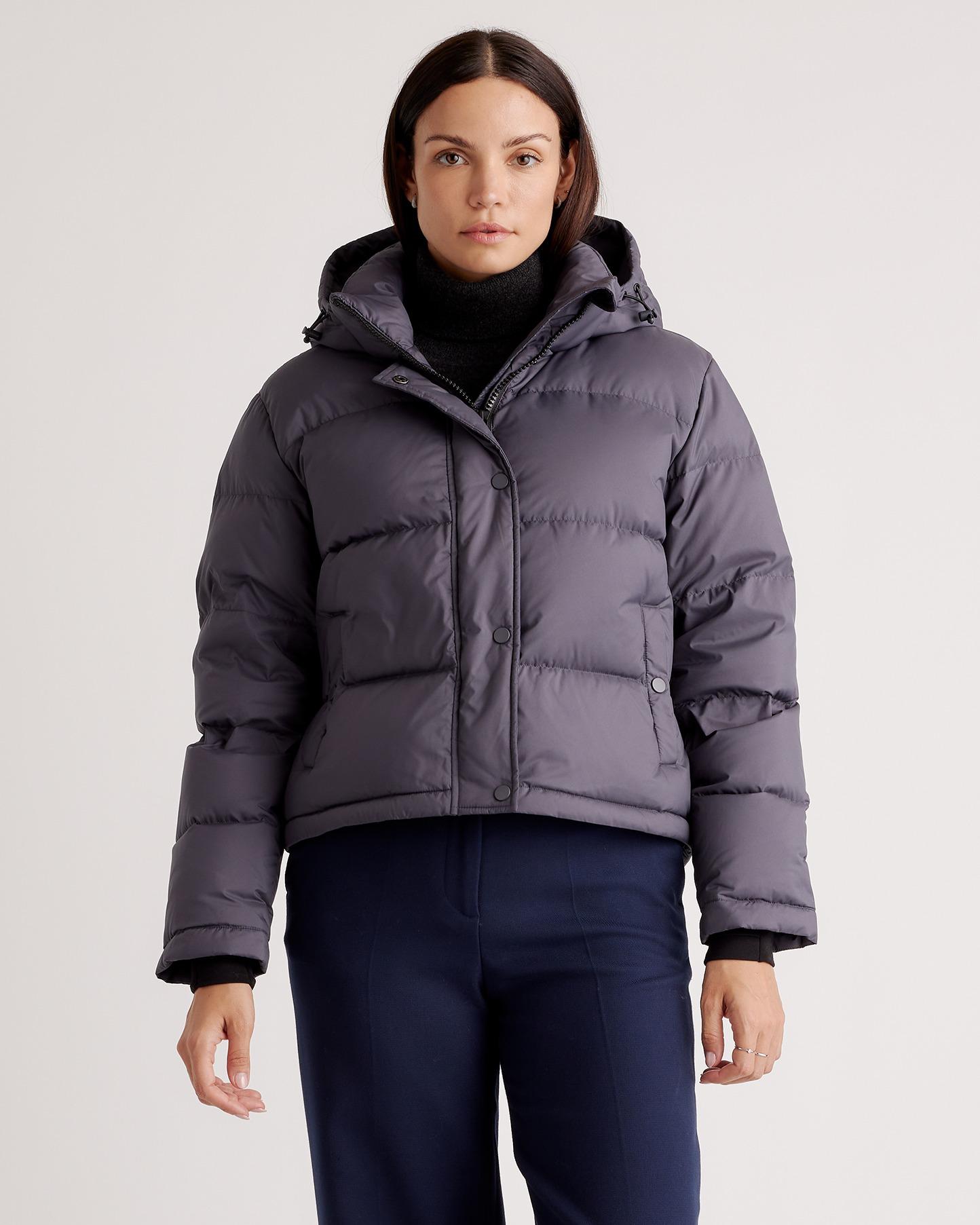 responsible down cropped puffer jacket