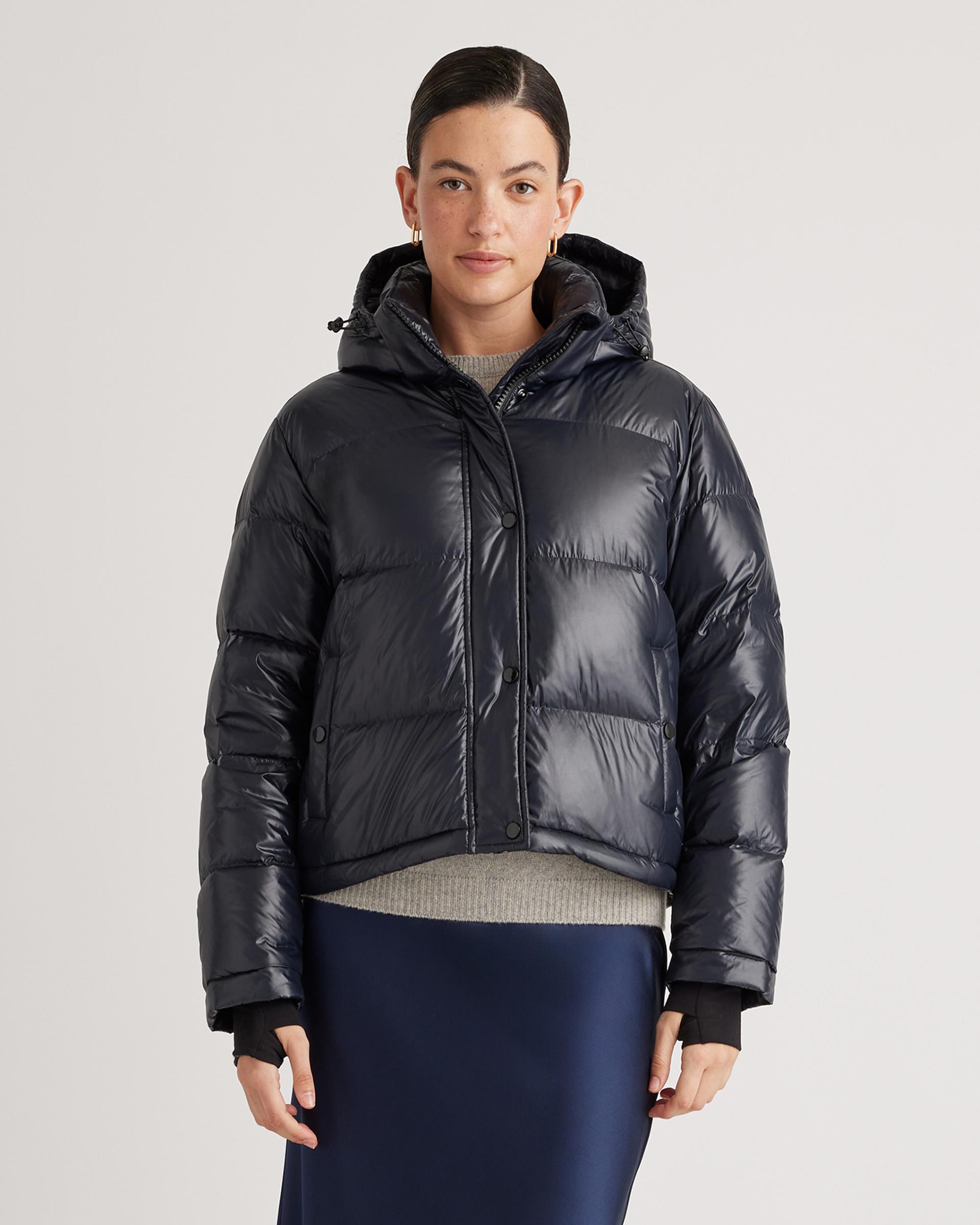 responsible down cropped puffer jacket