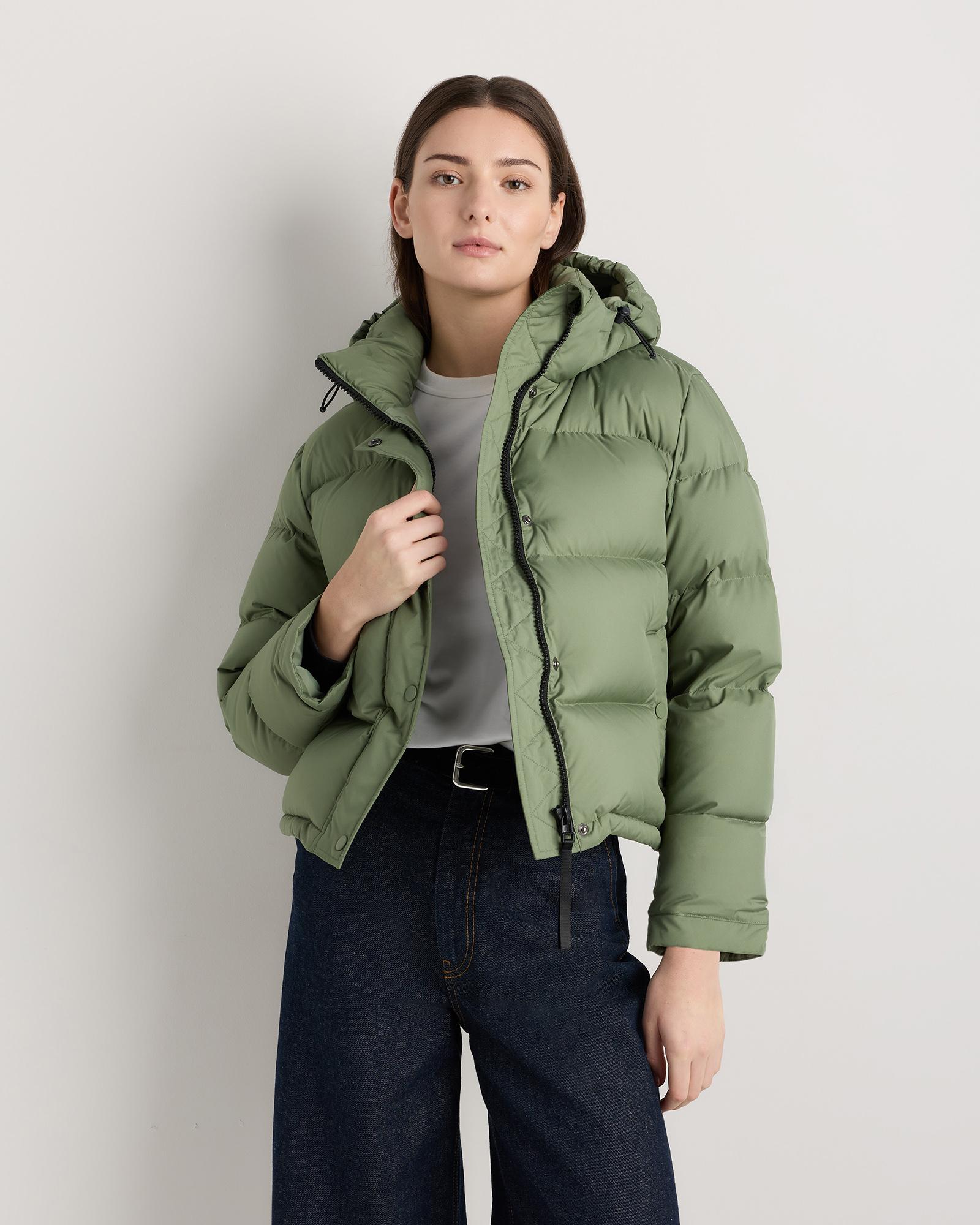responsible down cropped puffer jacket