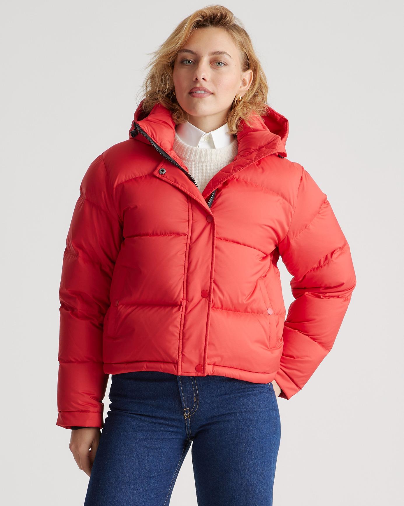responsible down cropped puffer jacket
