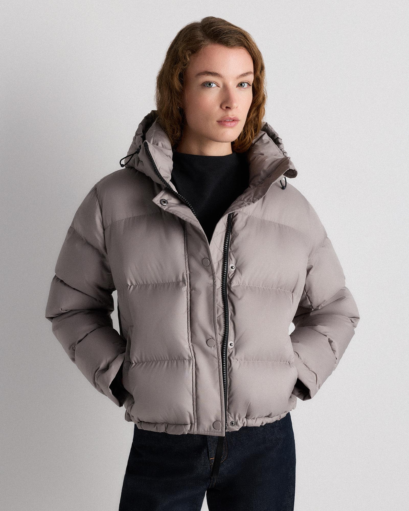 responsible down cropped puffer jacket