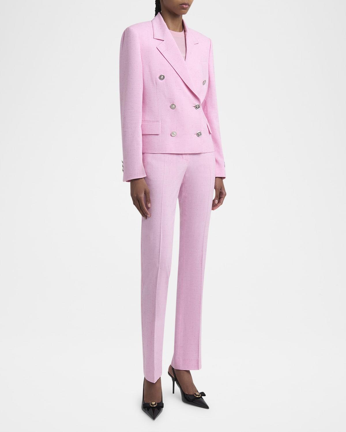 responsible viscose-silk malfile straight-leg pants