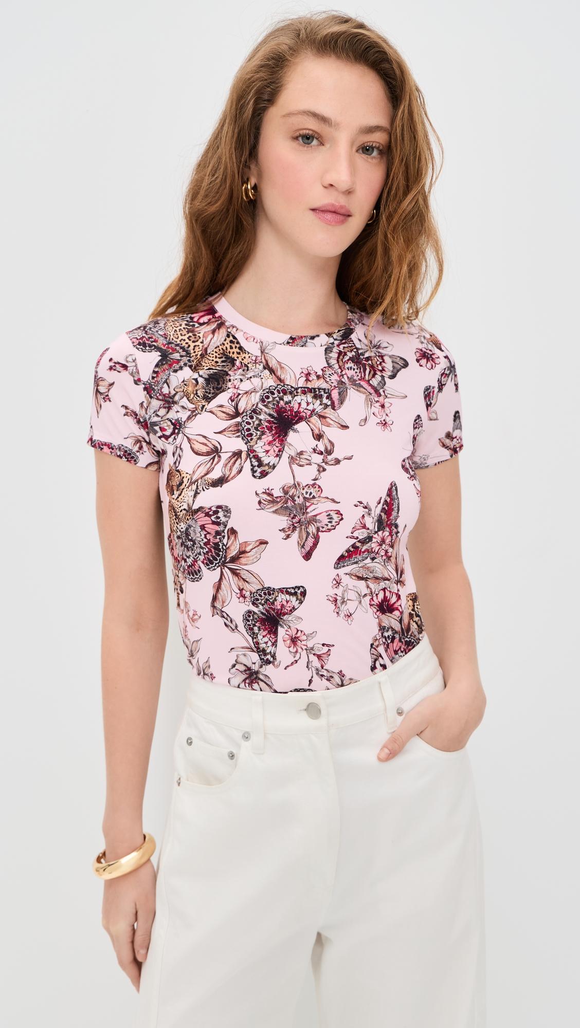 ressi short sleeve butterfly crew tee