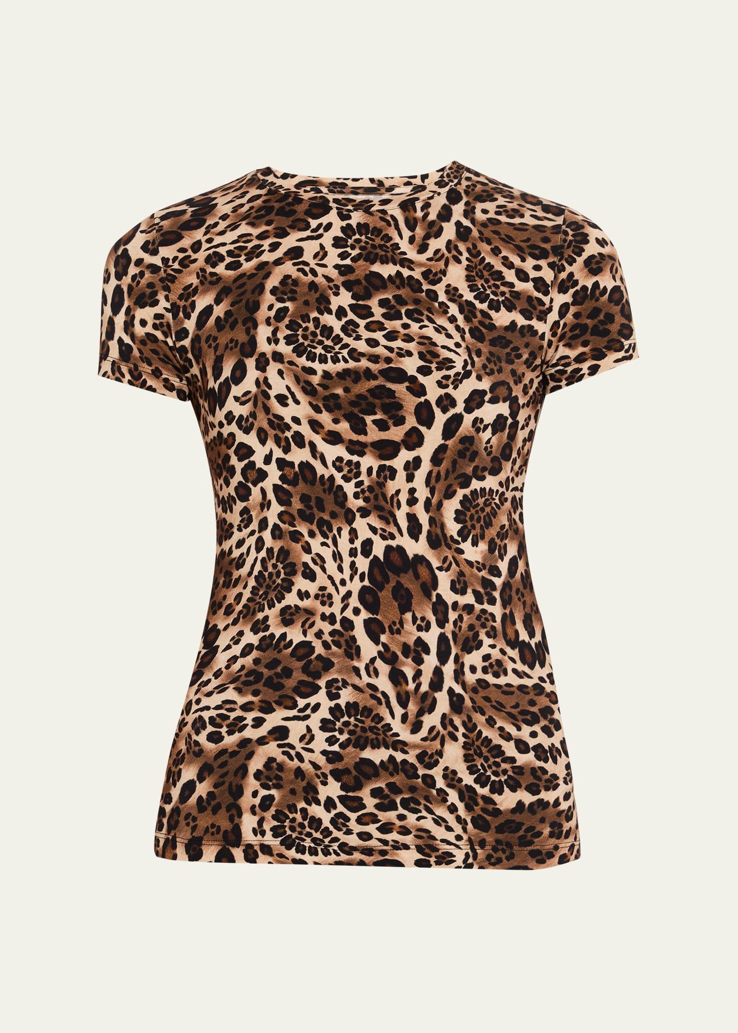 ressi short-sleeve leopard paisley tee