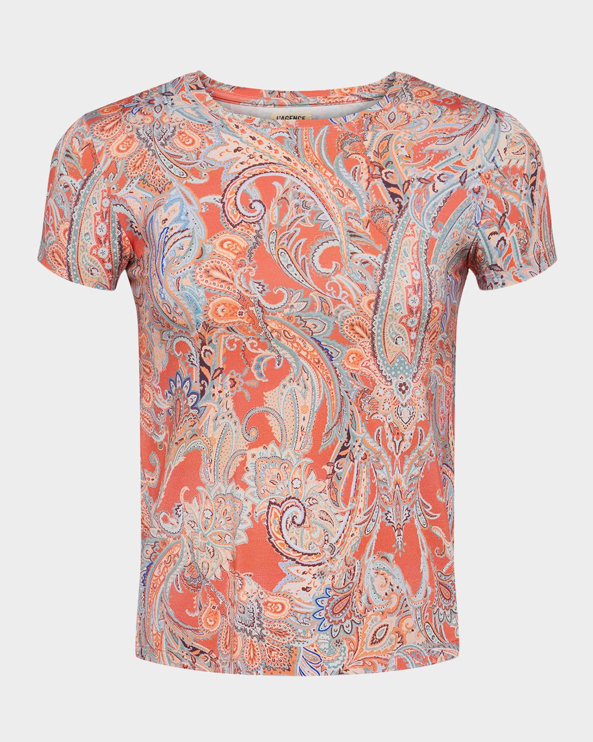 ressi short-sleeve paisley tee