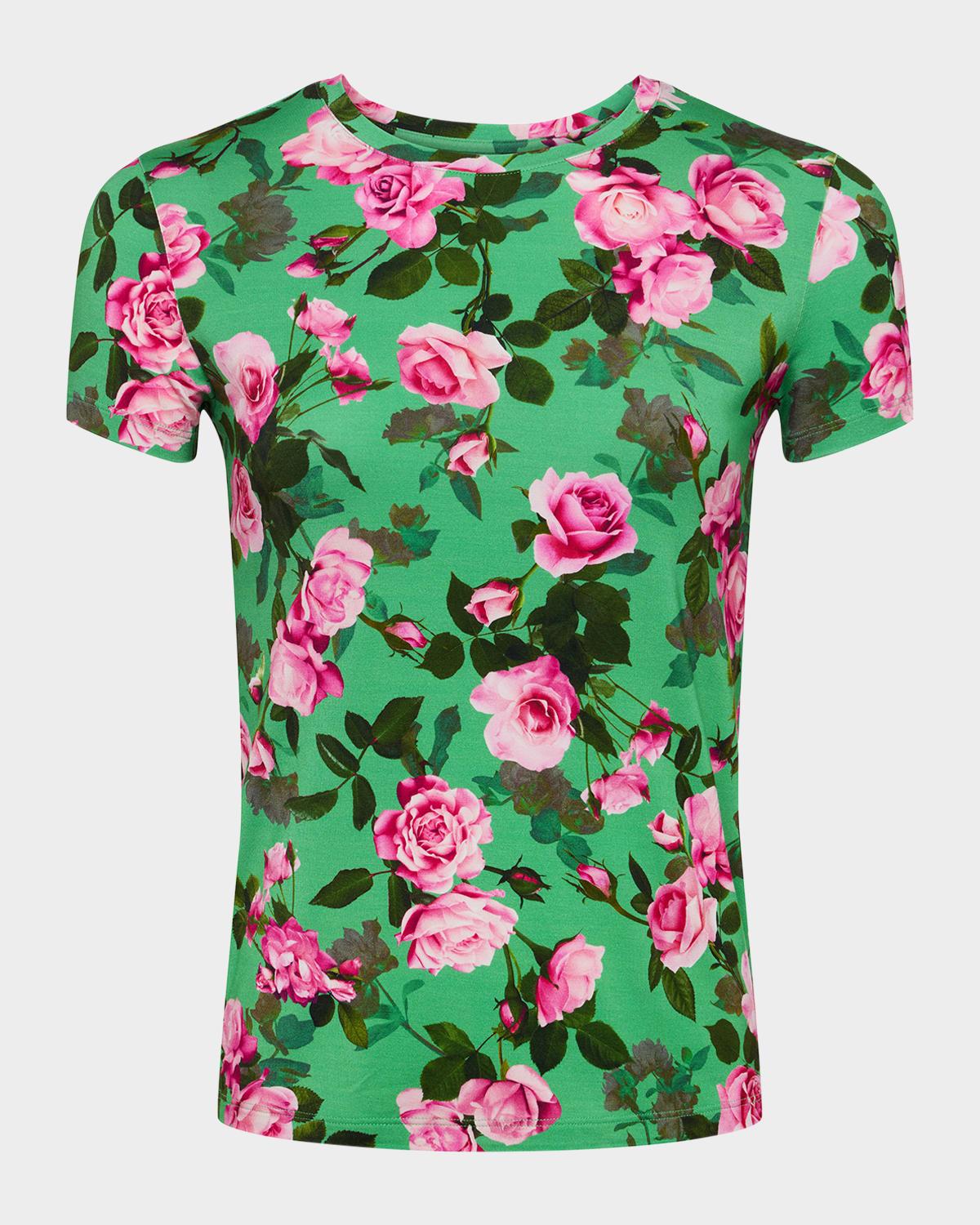ressi short-sleeve santa fe rose tee