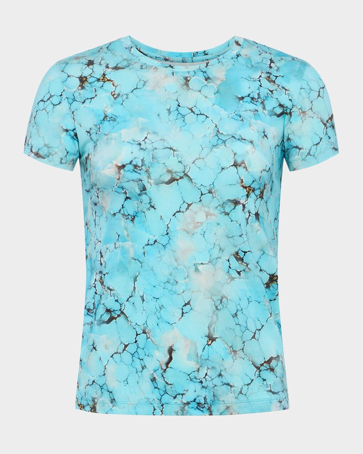 ressi short-sleeve turquoise stone tee