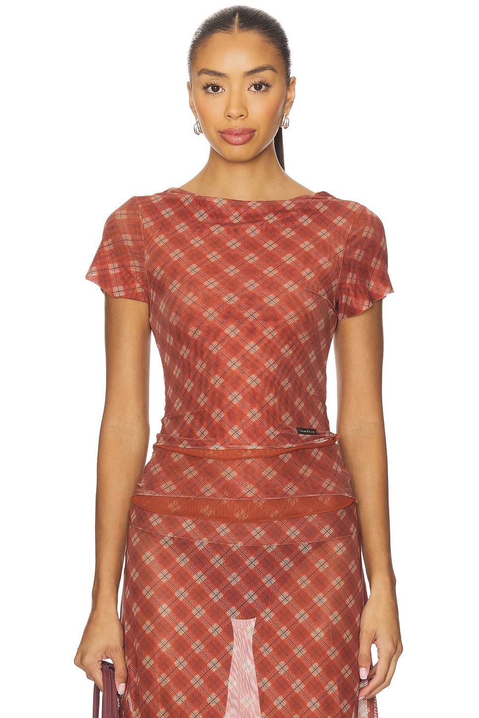 retro check mesh top