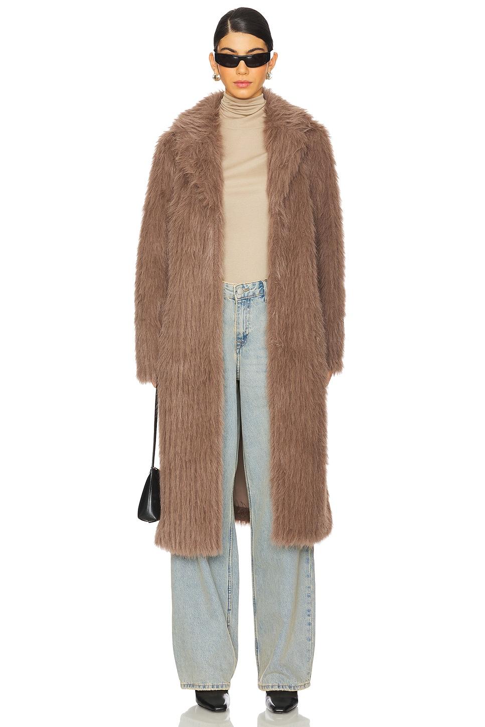 retro faux fur coat