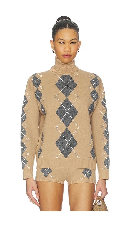 retrofete alberte embellished sweater in cream.